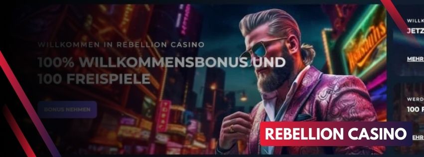 Rebellion Casino Bewertung: Willkommensbonus und eine große Auswahl an Spielen