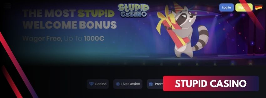 Die beste Glücksspiel Unterhaltung für Spieler aus Deutschland ist immer verfügbar bei Stupid Casino